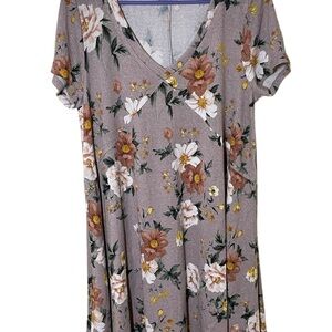 Floral V-Neck Women's Top